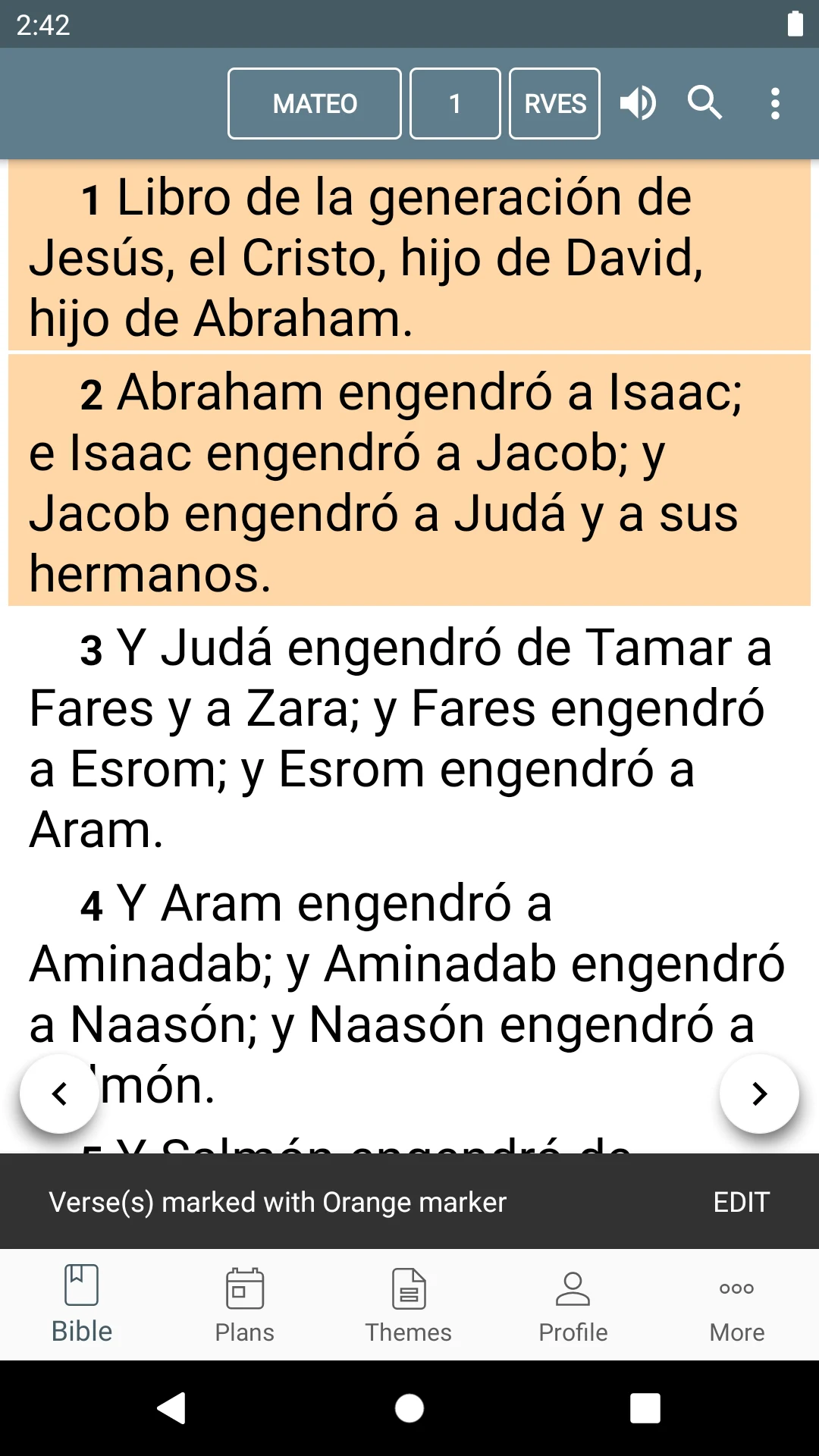 Bible Reina Valera 1909 screenshot