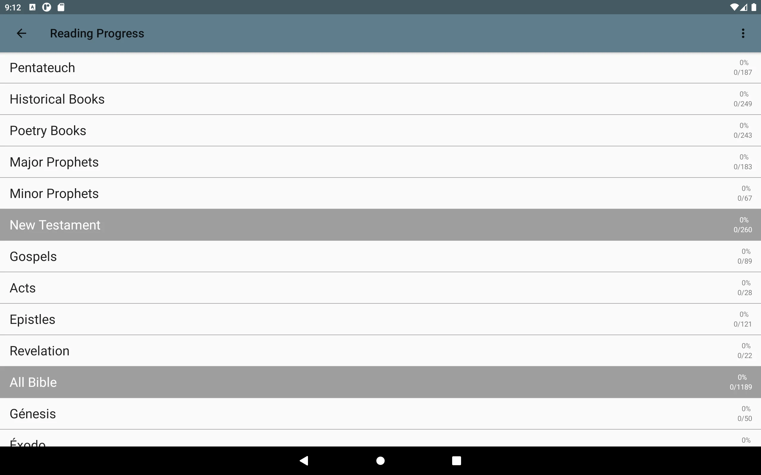 Bible Reina Valera 1909 screenshot